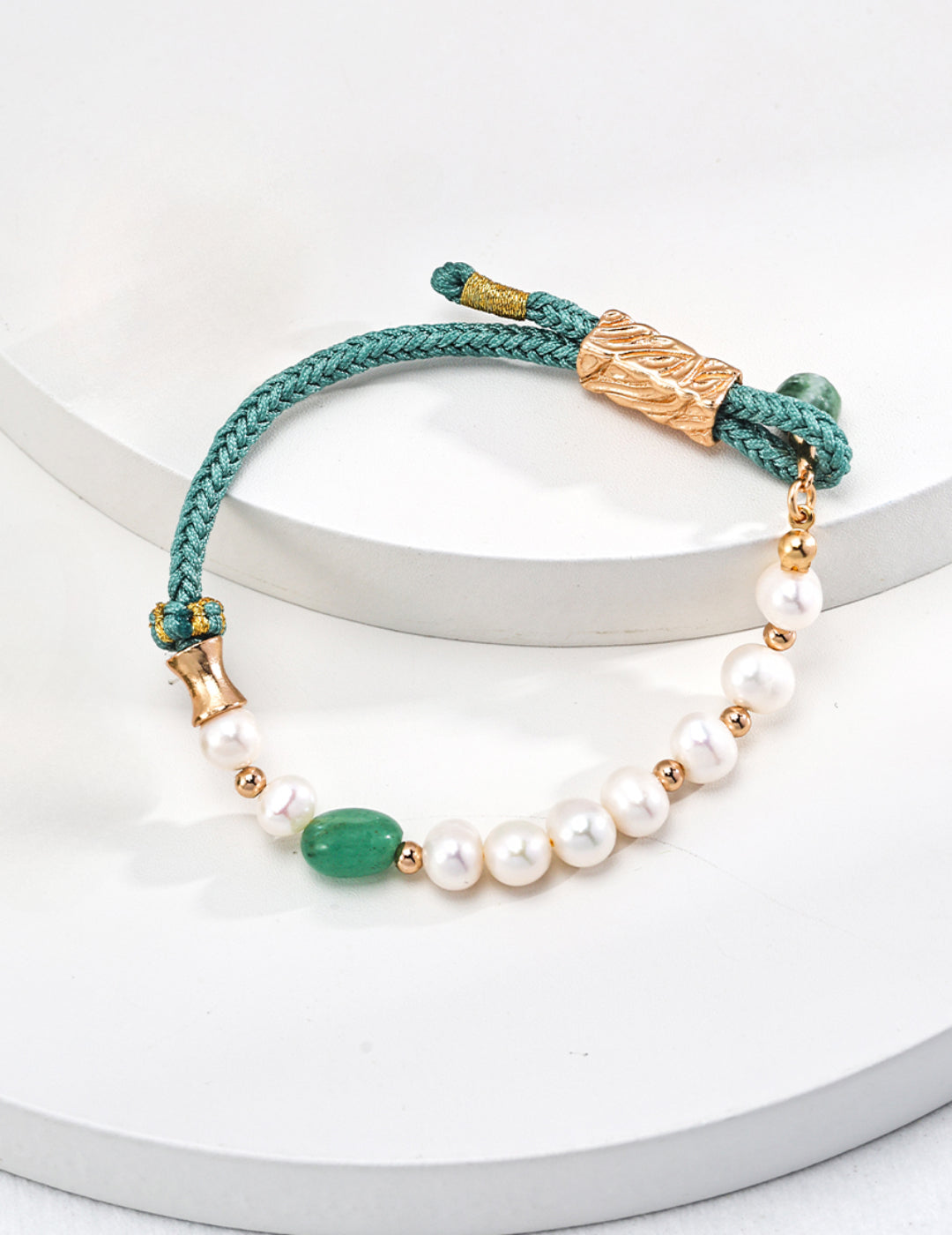 Neuartiges chinesisches Design: Perlenarmband, Verschluss 925er Silber