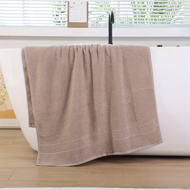 3-teiliges Baumwolle Handtuchset, 1 Waschlappen & 1 Handtuch & 1 Badetuch